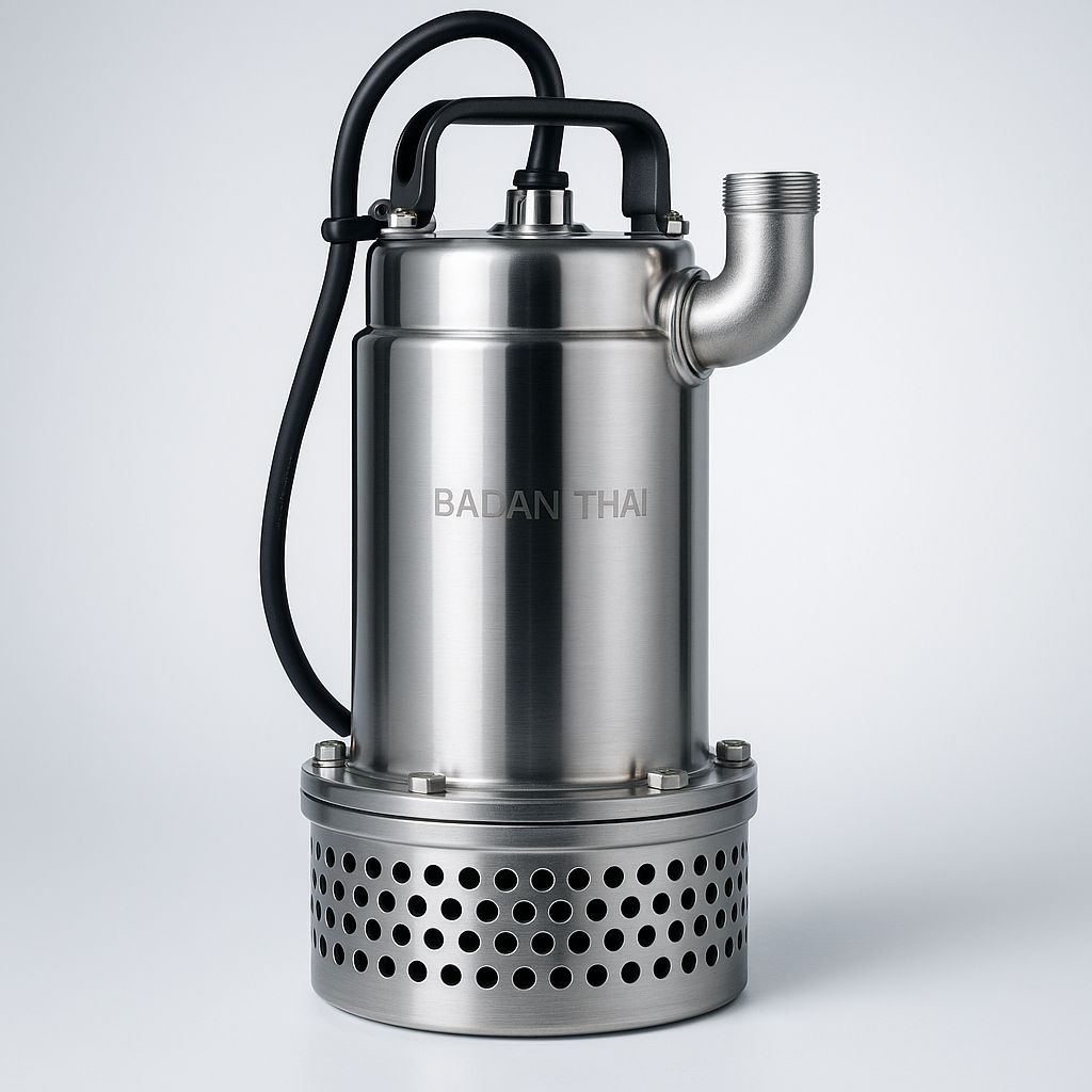 ปั๊มซับเมอร์สสแตนเลสคุณภาพสูงสำหรับบ่อบาดาล ยี่ห้อบาดาลไทย